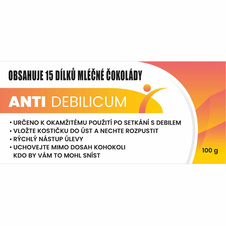 Dárková mléčná čokoláda 100 g – anti-debilicum