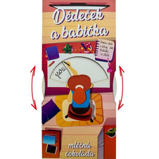 Dárková interaktivní čokoláda pro prarodiče od holčičky 100 g