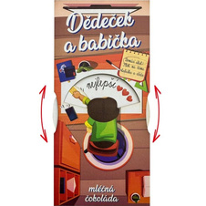 Dárková interaktivní čokoláda pro prarodiče od kluka 100 g