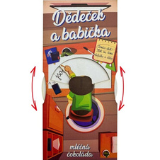 Dárková interaktivní čokoláda pro prarodiče od kluka 100 g