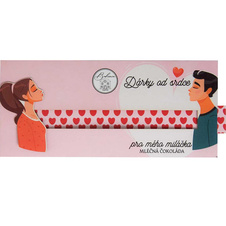 Dárková interaktivní čokoláda pro zamilované od srdce 100 g