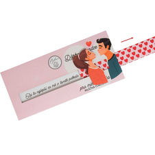 Dárková interaktivní čokoláda pro zamilované od srdce 100 g