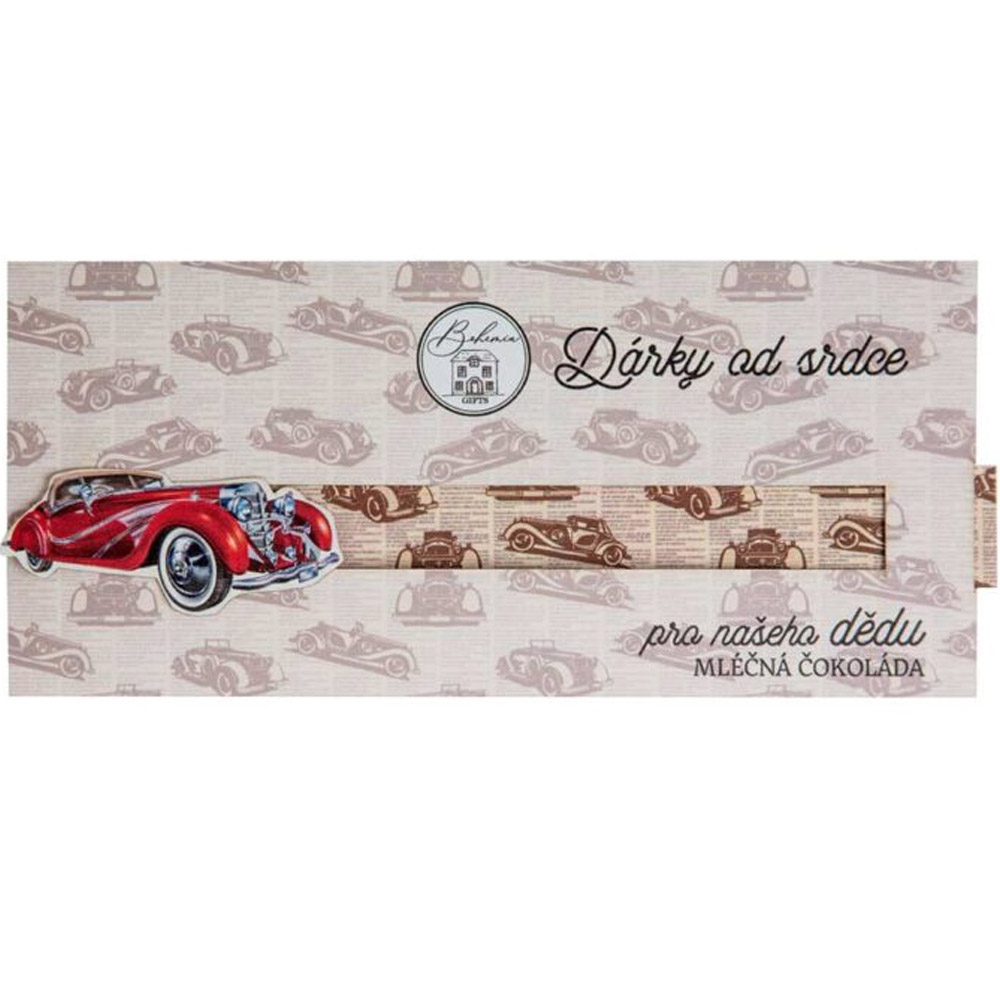 Dárková interaktivní čokoláda pro dědu od srdce 100 g