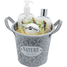 Dárkový plechový box – kosmetika kokos