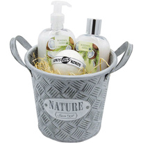 Dárkový plechový box – kosmetika kokos