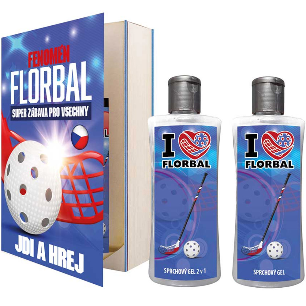 Kosmetická sada v knize pro florbalistu