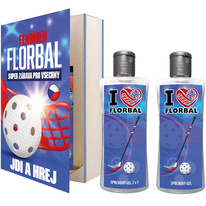 Kosmetická sada v knize pro florbalistu