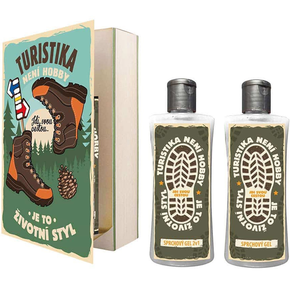 Kosmetická sada v knize pro turisty