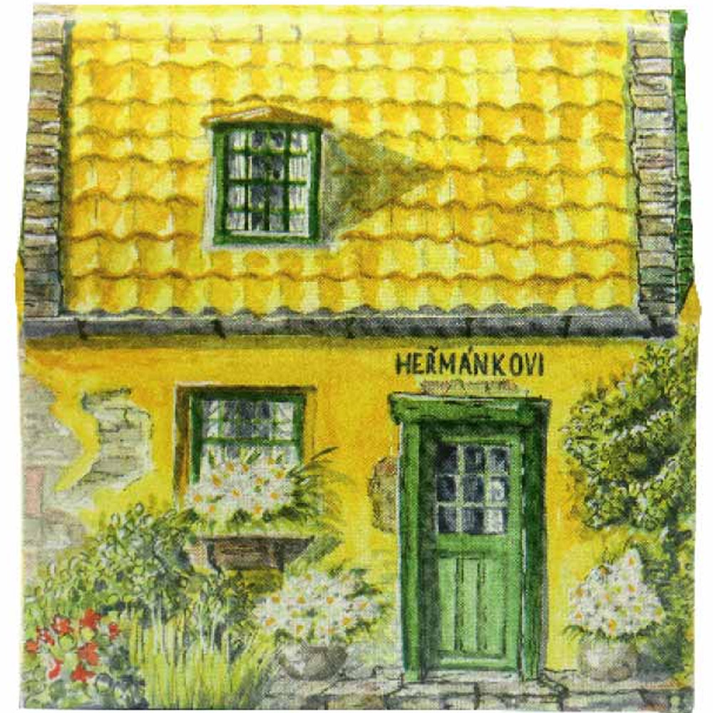 Mýdlový heřmánkový domek – tuhé mýdlo 80 g s vůní heřmánku