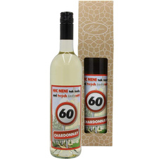 Dárkové víno k 60. narozeninám bílé