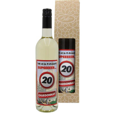 Dárkové víno k 20. narozeninám bílé