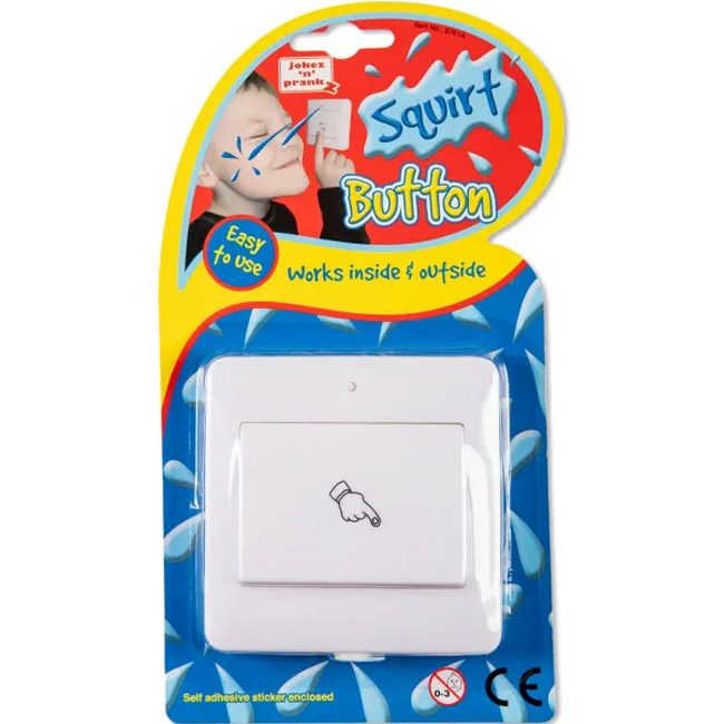 Stříkací tlačítko lepící