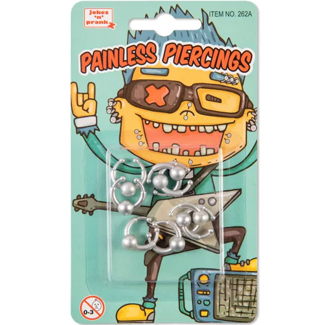 Falešný piercing s kuličkou 8 ks