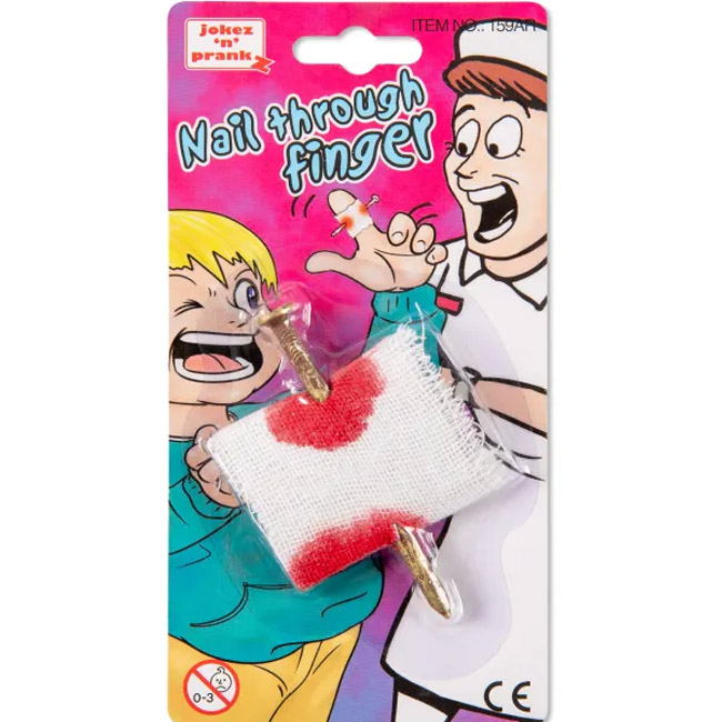 Hřebík skrz prst 