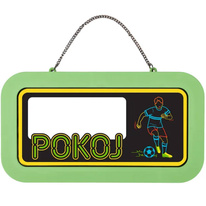 Neonová cedulka Pokoj pro fotbalistu