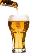 Fotbalový půllitr - sklenice ve tvaru míče