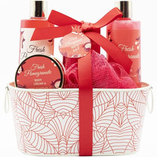 Kosmetický set kovový košík Granátové jablko