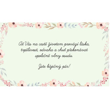 Vzkaz v láhvi - Novomanželům