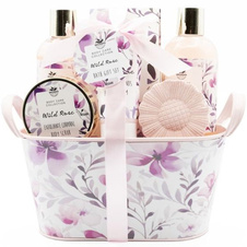 Kosmetický set kovový košík Růže