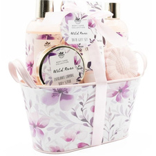 Kosmetický set kovový košík Růže