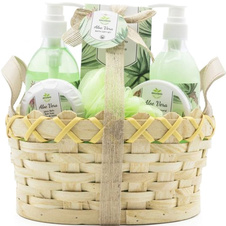 Kosmetický set proutěný košík Aloe Vera