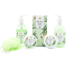 Kosmetický set proutěný košík Aloe Vera