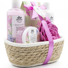 Kosmetický set proutěný košík Pivoňka a Květina