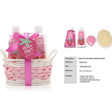 Kosmetický set proutěný koš Jahoda