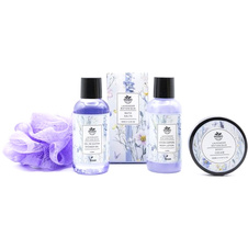 Kosmetický set dřevěný košík Levandule