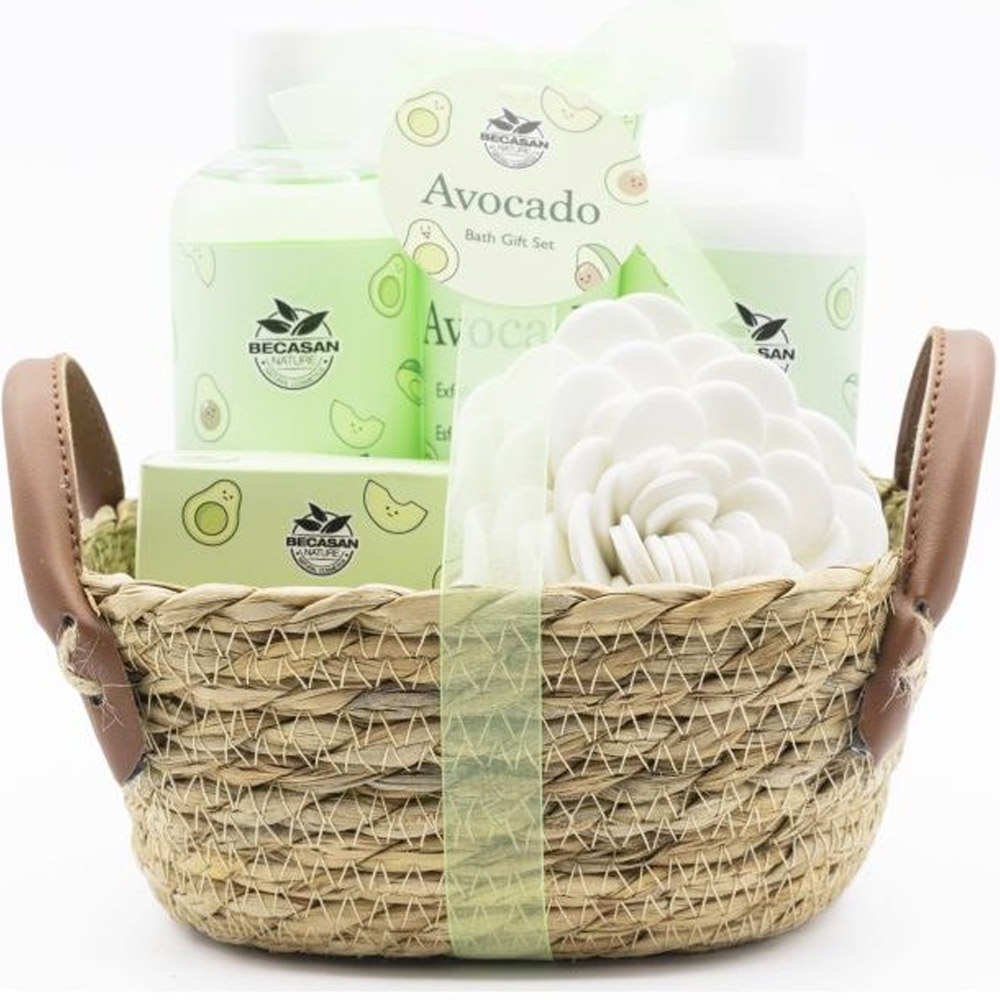 Kosmetický set proutěný košík Avokádo