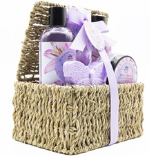 Kosmetický set proutěný košík Levandule
