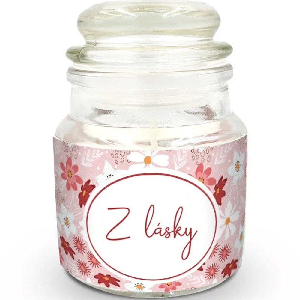 Mini svíčka s potiskem Z lásky