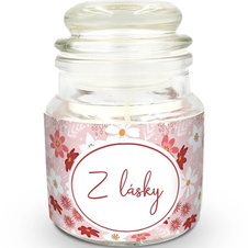 Mini svíčka s potiskem Z lásky
