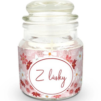 Mini svíčka s potiskem Z lásky