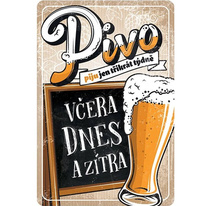 Plechová cedule Pivo