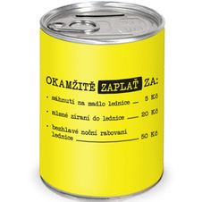 Humorná pokladnička Mlsné chození kolem lednice