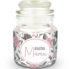 Mini svíčka s potiskem Báječná máma