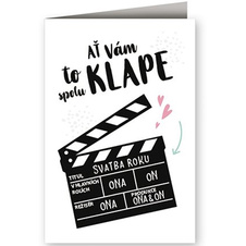 Svatební přání Klapka