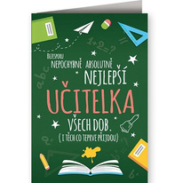 Přání pro paní učitelku Tabule