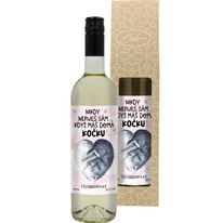 Dárkové víno Chardonnay - Nikdy nepiješ sám