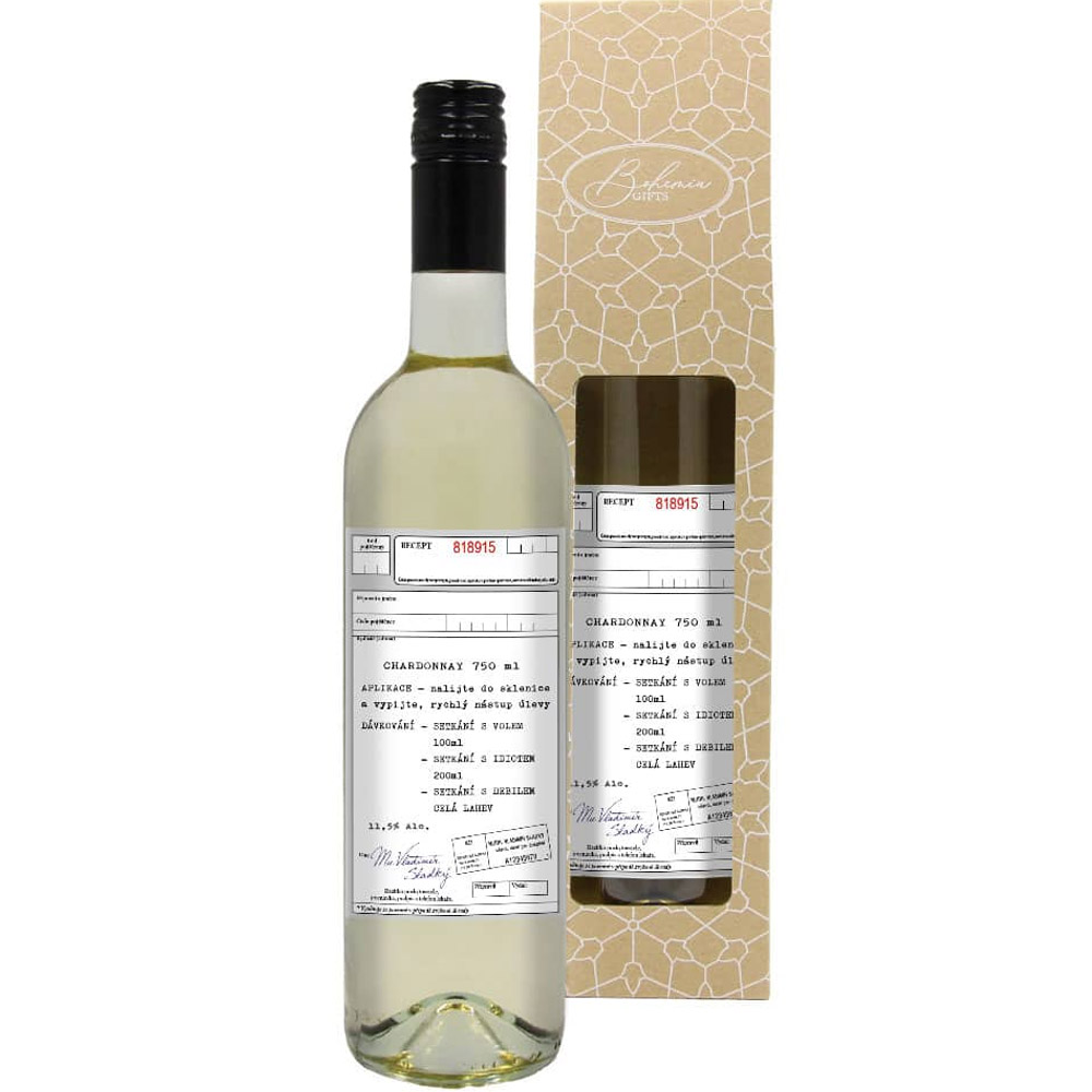 Dárkové bílé víno 0,75 l Chardonnay – Recept