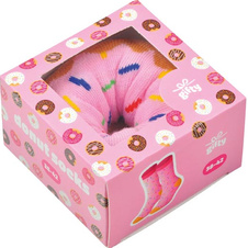 Vtipné ponožky Růžový donut