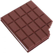 Poznámkový blok - Ukousnutá čokoláda