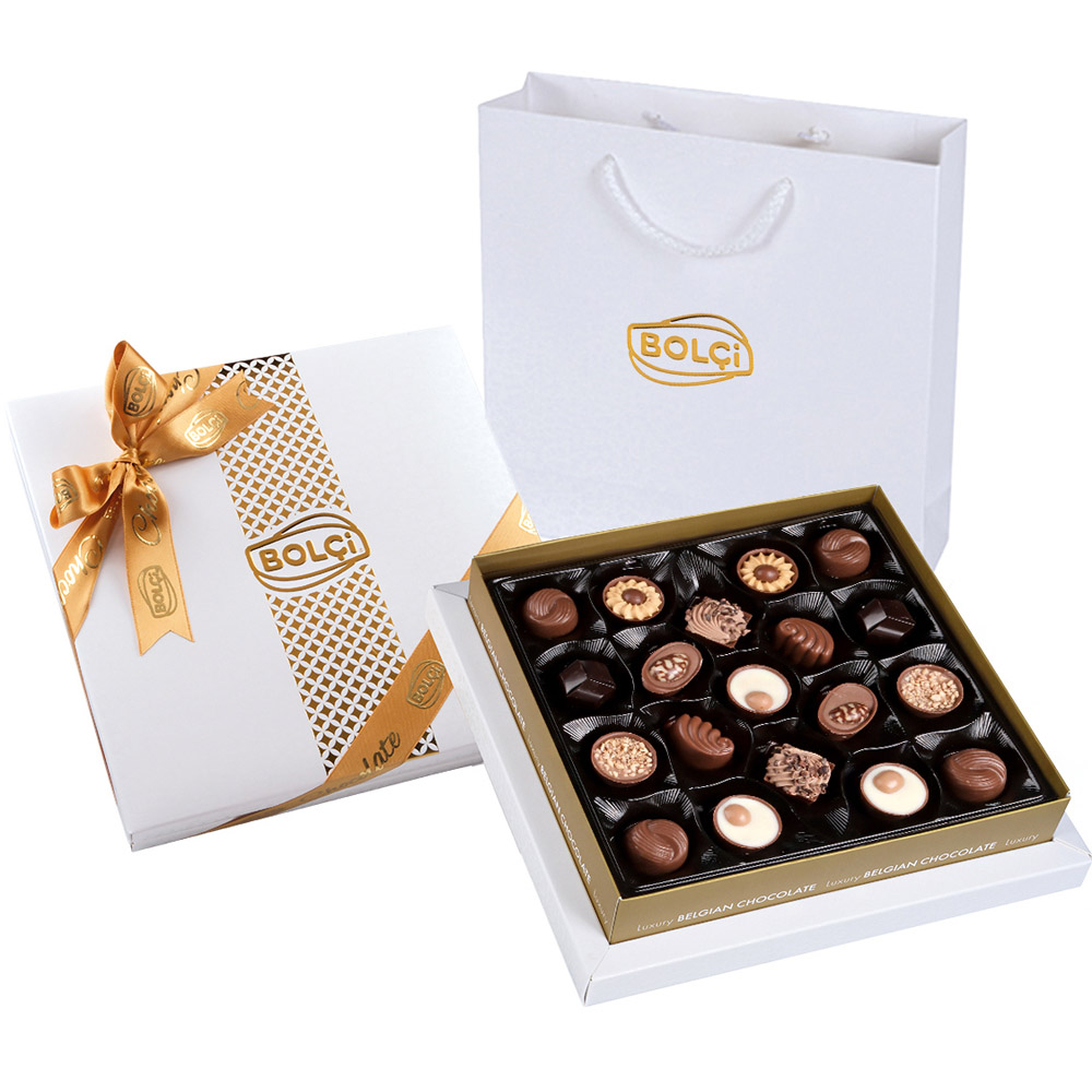 Luxusní výběr čokoládových pralinek Bolci Diamond White