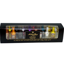 Alkoholové lahvičky z čokolády v dárkovém balení