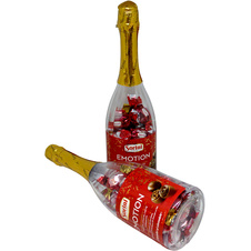 Šampus plněný čokoládovými pralinkami