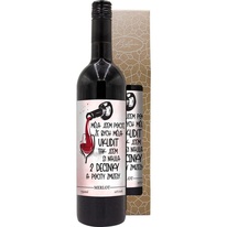 Dárkové červené víno Merlot - Dvě decinky