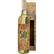 Dárkové bílé víno pro muže k 50. narozeninám