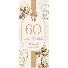 Mléčná čokoláda 100 g pro ženu k 60. narozeninám