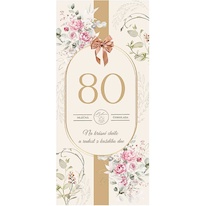 Mléčná čokoláda 100 g pro ženu k 80. narozeninám